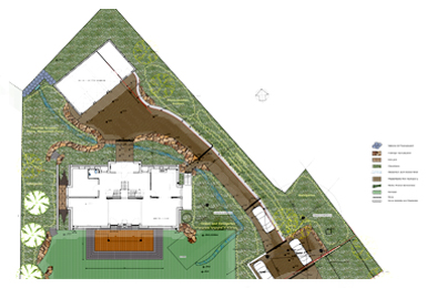 Privates Wohnhaus Falkenstein, Au&szlig;enanlage